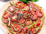 Tarte fine aux tomates et pesto