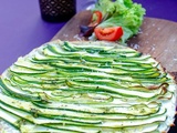 Tarte fine courgettes et chèvre