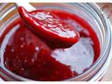 Coulis de framboises et coulis de myrtilles (thermomix)