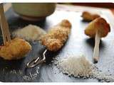 Petites brochettes de poulet & nuggets au panko