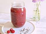 Chia fresca framboises { Boisson protéinée rafraichissante }