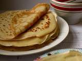 Crêpes sans gluten (option sans lactose)