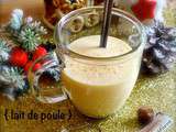 Eggnog { lait de poule } boisson américaine de Noël (avec ou sans alcool)