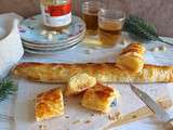 Galette des rois fait un tube : crème d'amandes et marmelade d'oranges sanguines