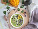 Green smoothie bowl avocat mangue