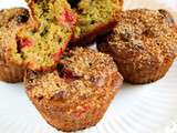 Muffins { vegan } avocat & groseilles - Bataille Food #27