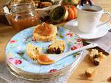 Scones écossais aux raisins secs &  beurre  de pomme et potiron pour un tea time anglais - Foodista Challenge #12