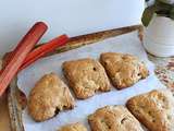 Scones rhubarbe et cardamome (vegan)