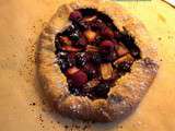 Tarte rustique { rhubarbe & framboises }