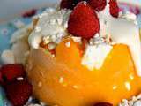 Vacherin glacé, sorbet mangue & framboises { Battle Food #23 }