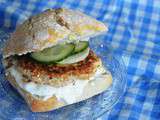 Burger grec et sa sauce façon Tzatziki