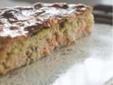 Tourte saumon, poireaux, aneth