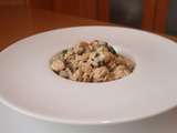 Crozoto poulet epinards et champignons