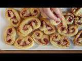 Palmier jambon fromage : seulement 3 ingrédients