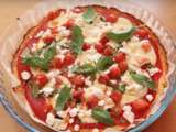 Pizza sans gluten vegetarienne