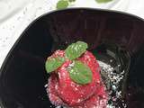 Sorbet framboise healthy au Cookexpert de Magimix