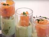 Verrine avocat saumon