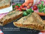 Tourte à la carotte et oignons nouveaux