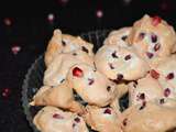 Biscuits meringués amandes, noisettes et grenade