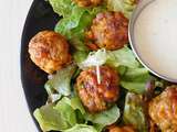 Boulettes de chair à saucisse, cheddar et crème parmesan