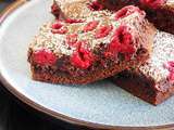 Brownie aux framboises