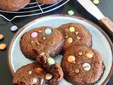 Cookies tout chocolat et Smarties