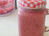 Milkshakes aux fruits rouges