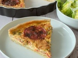 Tarte aux poivrons et chorizo