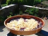 Crumble cerises amandes