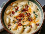 Bacon Cheddar Gnocchi Soup Recipe with Creamy Comfort and Savory Flavors