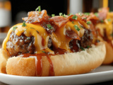 Bourbon bbq Bacon Cheeseburger Meatball Subs Recipe