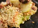 Crumble de courgettes à la viande hachée