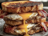 French Toast Breakfast Sandwich Recipe with Savory Fillings and Sweet Touch