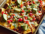 Loaded Sheet Pan Nachos Recipe with Cheesy Toppings and Crispy Chips