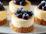 Mini Lemon Blueberry Cheesecakes with Fresh Citrus and Berries