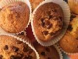 Muffins vanille et pépites de chocolat