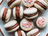 Peppermint Bark Macarons Recipe With Creamy Chocolate and Mint Layers