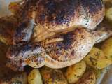 Poulet rôti et ses petites pommes de terre persillées