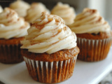 Pumpkin Cupcakes with Cream Cheese Frosting Recipe for Fall Treats