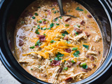 Slow Cooker Creamy Crack Chicken Chili