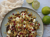 Aubergines au yaourt, curry et grenade d’ottolenghi