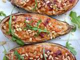 Aubergines farcies aux légumes