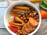 Bowl de couscous aux légumes rôtis