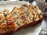 Cake au boudin blanc, cèpes et parmesan