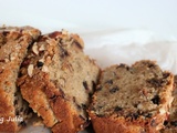 Cake aux noisettes, seigle et pépites de chocolat