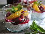 Chia pudding au coulis de fruits rouges