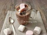 Chocolat chaud au nocciolata et aux marshmallows