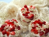 Coupes façon tiramisu aux fraises