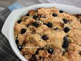 Crumble de pain perdu aux myrtilles