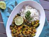 Curry de pois chiches aux courgettes